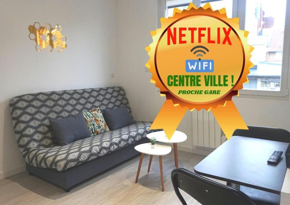 Cosy T2 Wifi Parking Proche Gare Centre Ville Saint-Quentin  Exterior foto